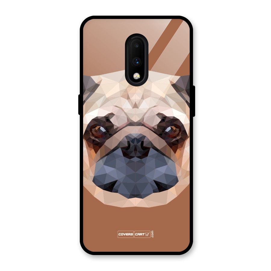 Cute Pug Glass Back Case for OnePlus 7