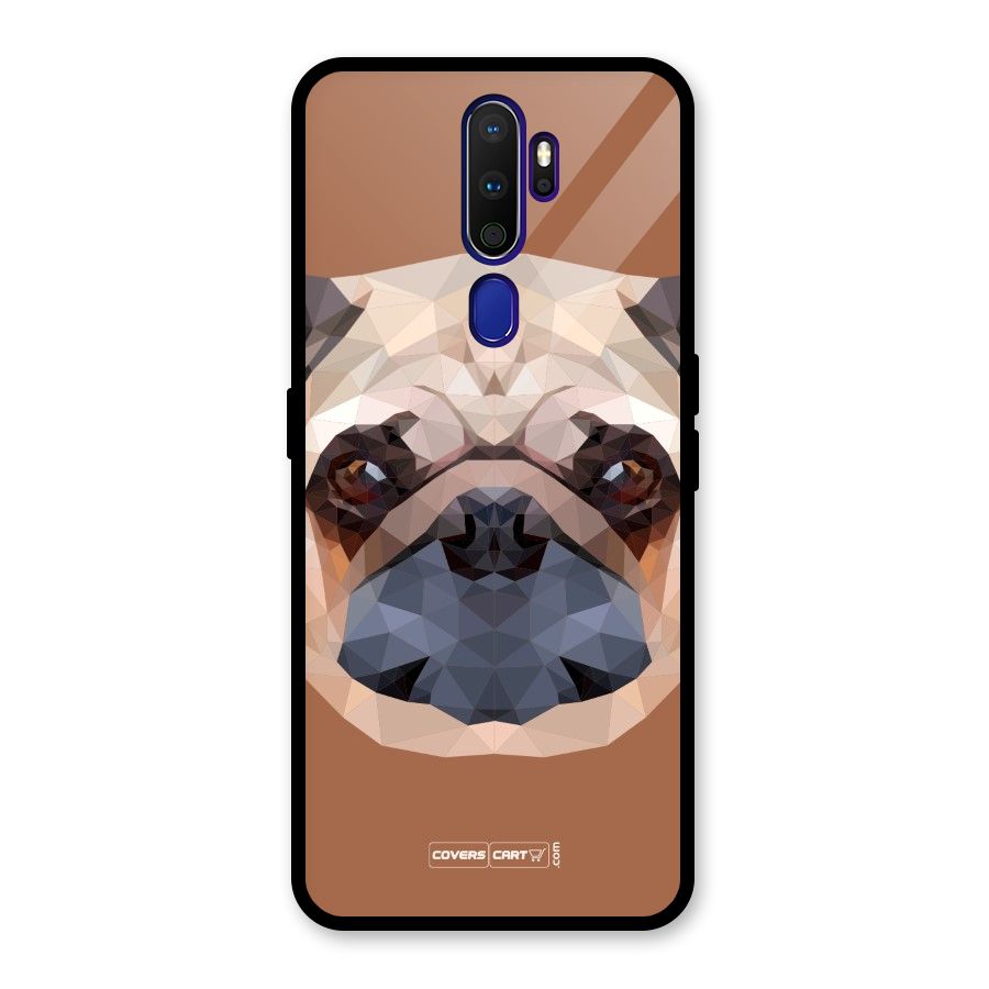Cute Pug Glass Back Case for Oppo A9 (2020)
