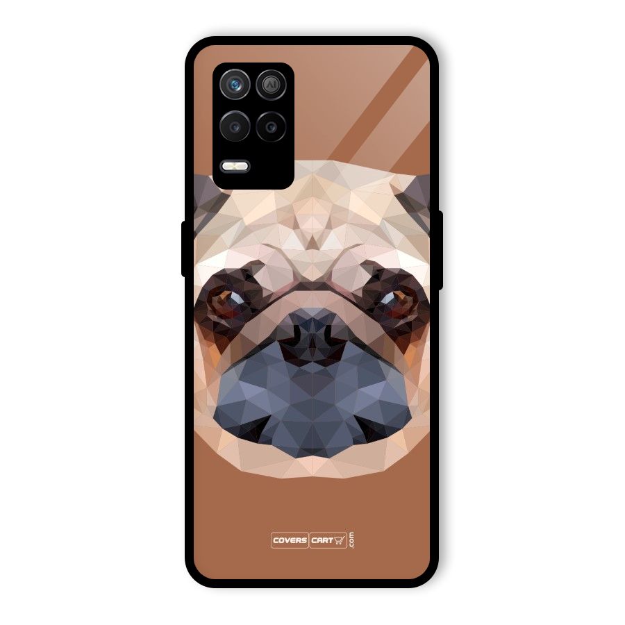 Cute Pug Glass Back Case for Realme 8 5G