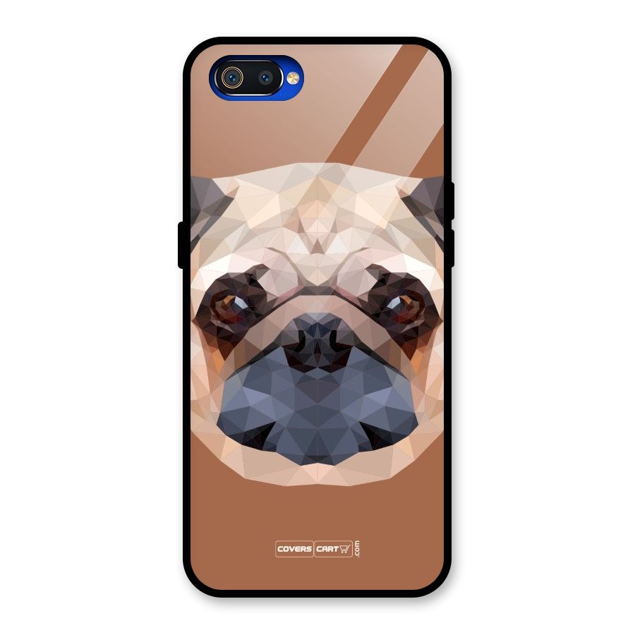 Cute Pug Glass Back Case for Realme C2