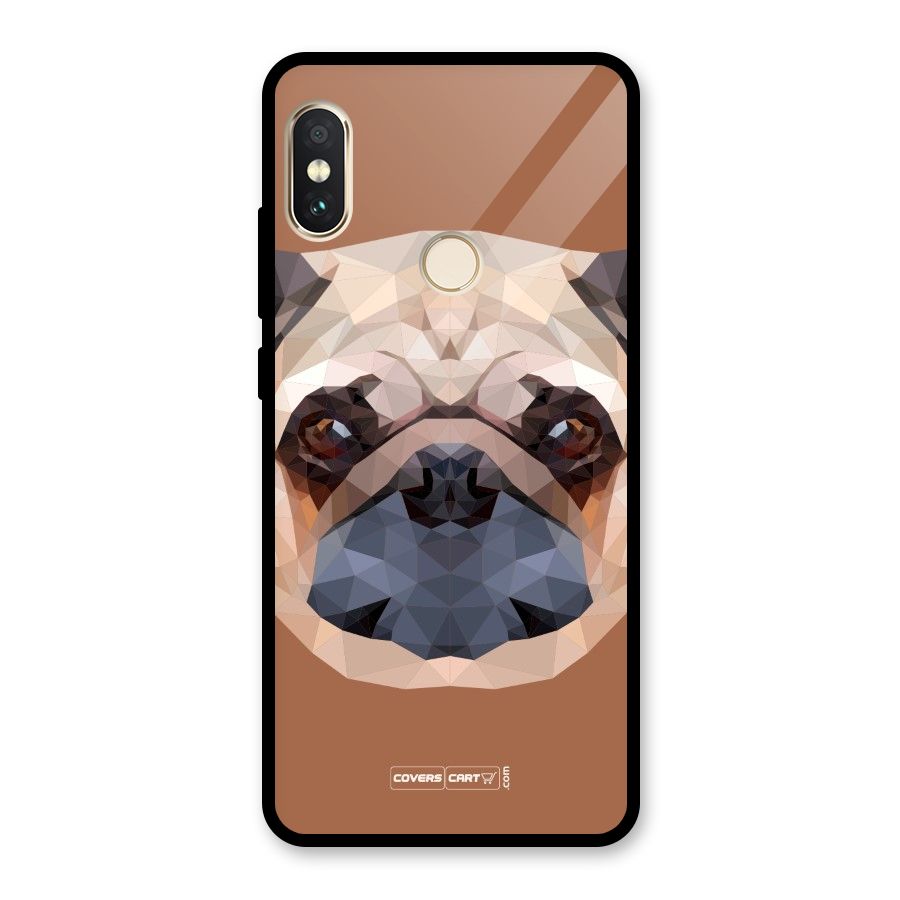 Cute Pug Glass Back Case for Redmi Note 5 Pro