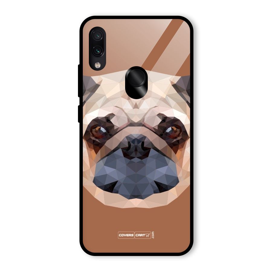 Cute Pug Glass Back Case for Redmi Note 7 Pro