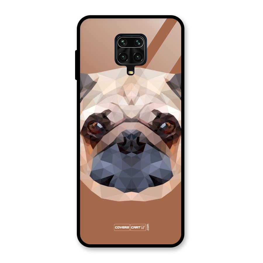 Cute Pug Glass Back Case for Redmi Note 9 Pro