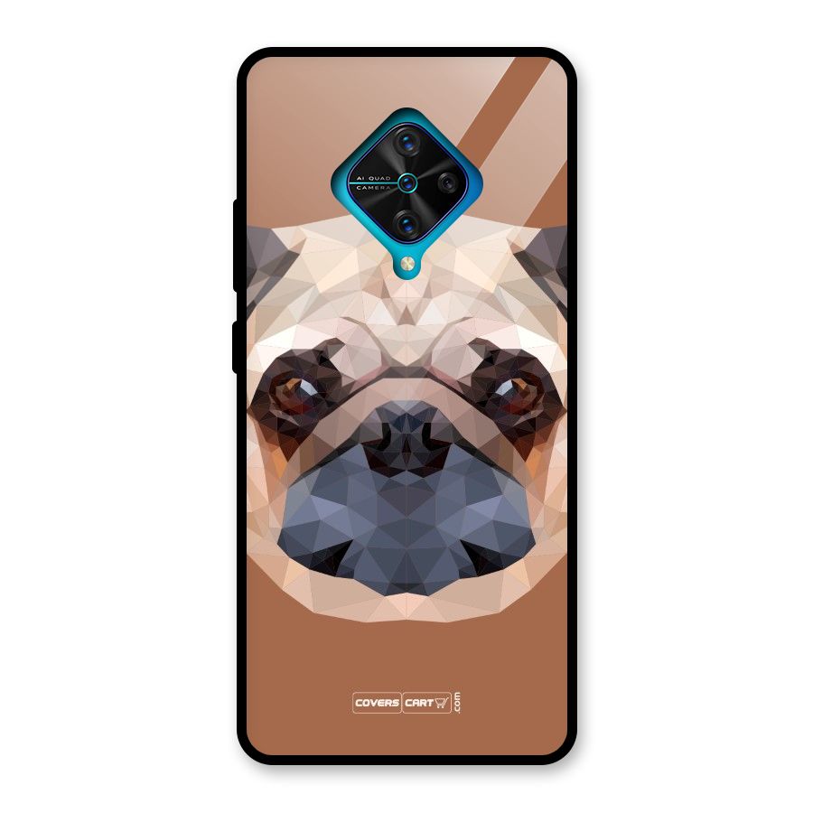 Cute Pug Glass Back Case for Vivo S1 Pro