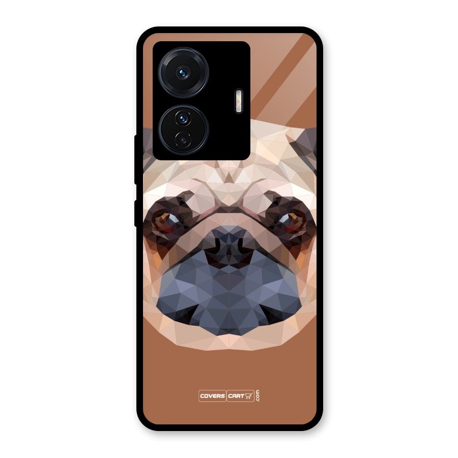 Cute Pug Glass Back Case for Vivo T1 Pro