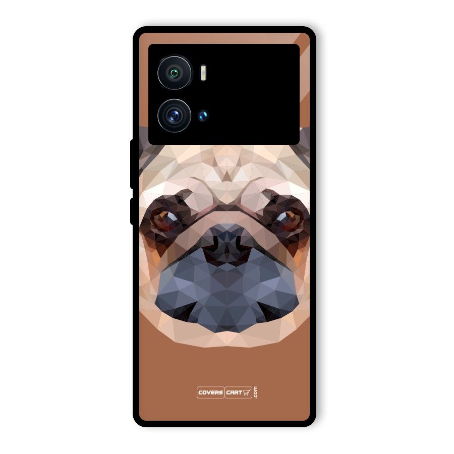 Cute Pug Glass Back Case for Vivo iQOO 9 Pro