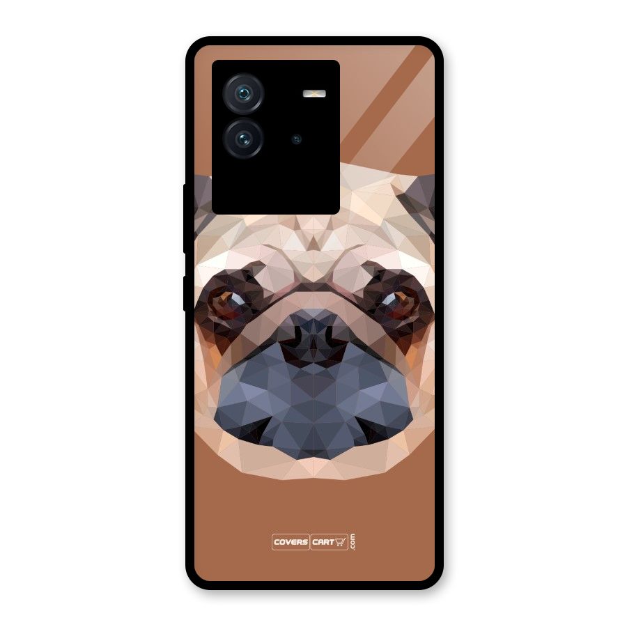 Cute Pug Glass Back Case for Vivo iQOO Neo 6 5G