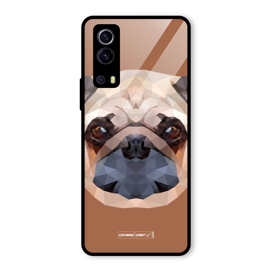 Cute Pug Glass Back Case for Vivo iQOO Z3