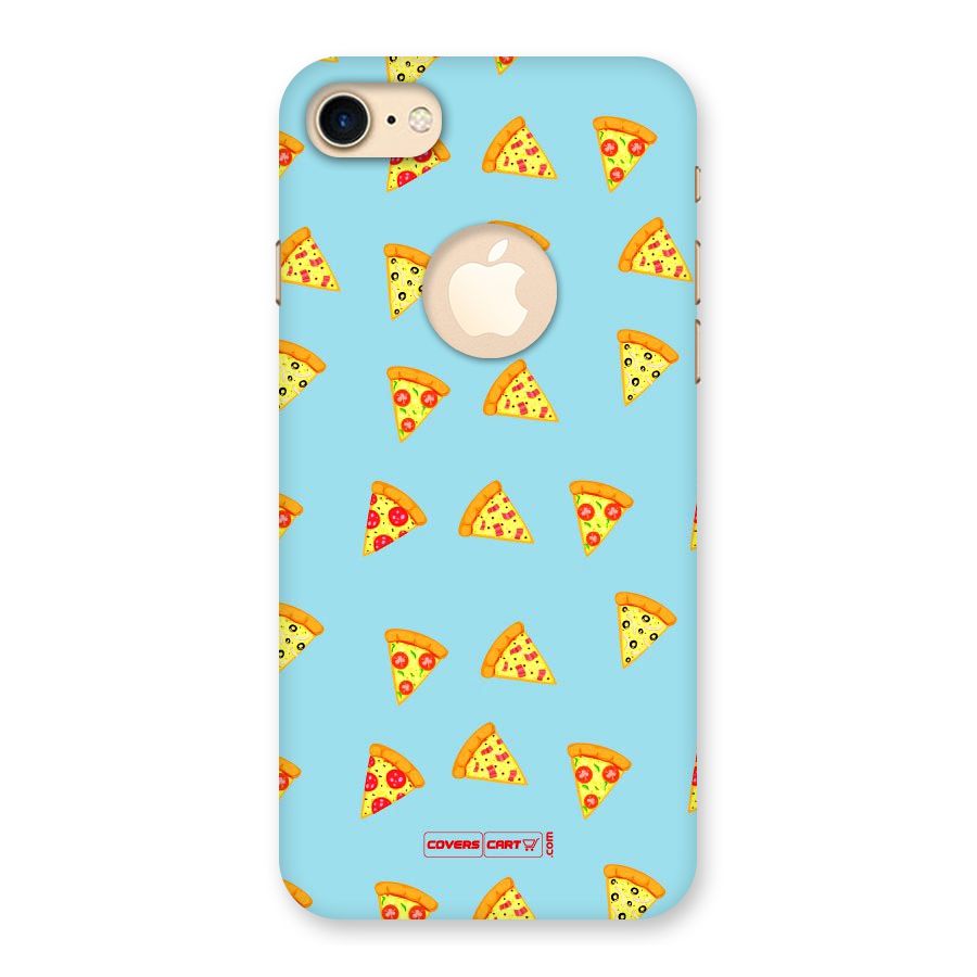 Cute Slices of Pizza Back Case for iPhone 8 Logo Cut