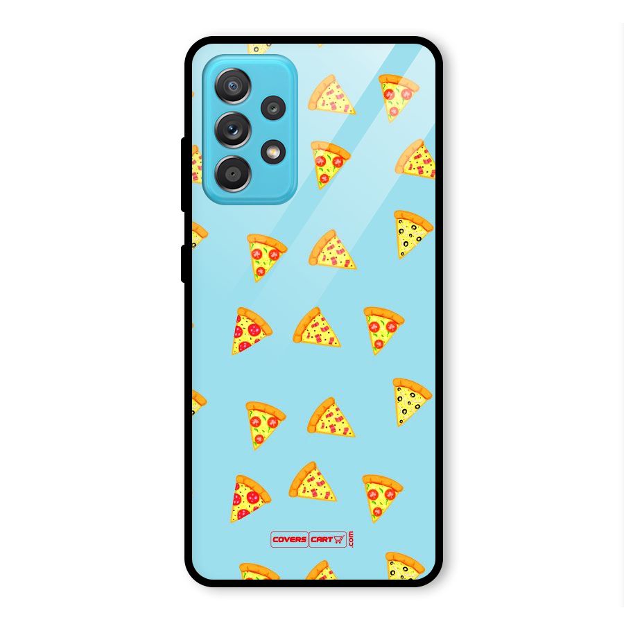 Cute Slices of Pizza Glass Back Case for Galaxy A52