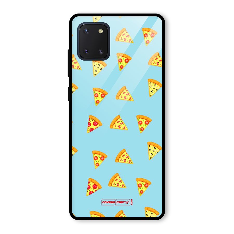 Cute Slices of Pizza Glass Back Case for Galaxy Note 10 Lite
