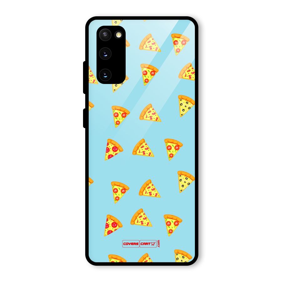 Cute Slices of Pizza Glass Back Case for Galaxy S20 FE 5G