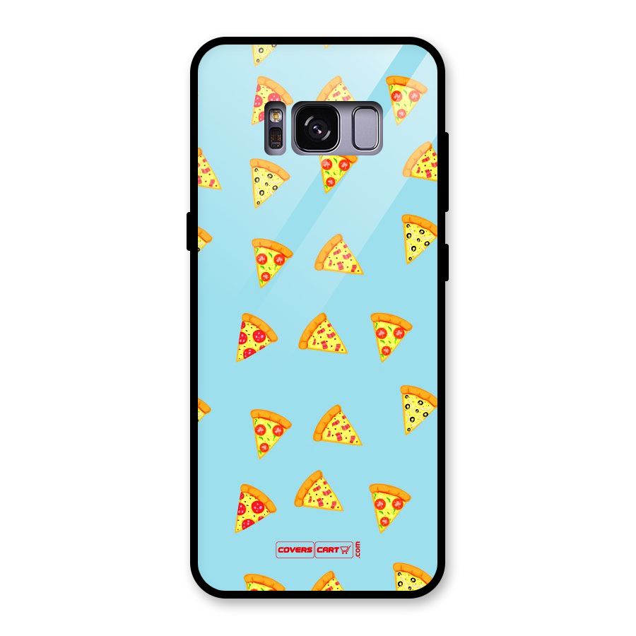 Cute Slices of Pizza Glass Back Case for Galaxy S8