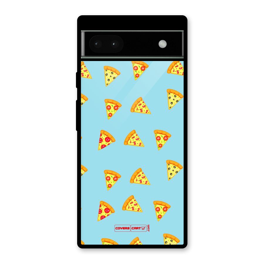 Cute Slices of Pizza Glass Back Case for Google Pixel 6a