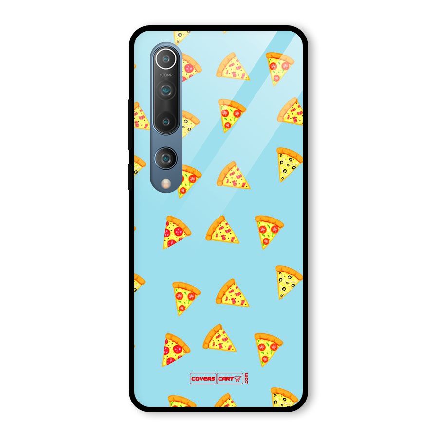 Cute Slices of Pizza Glass Back Case for Mi 10
