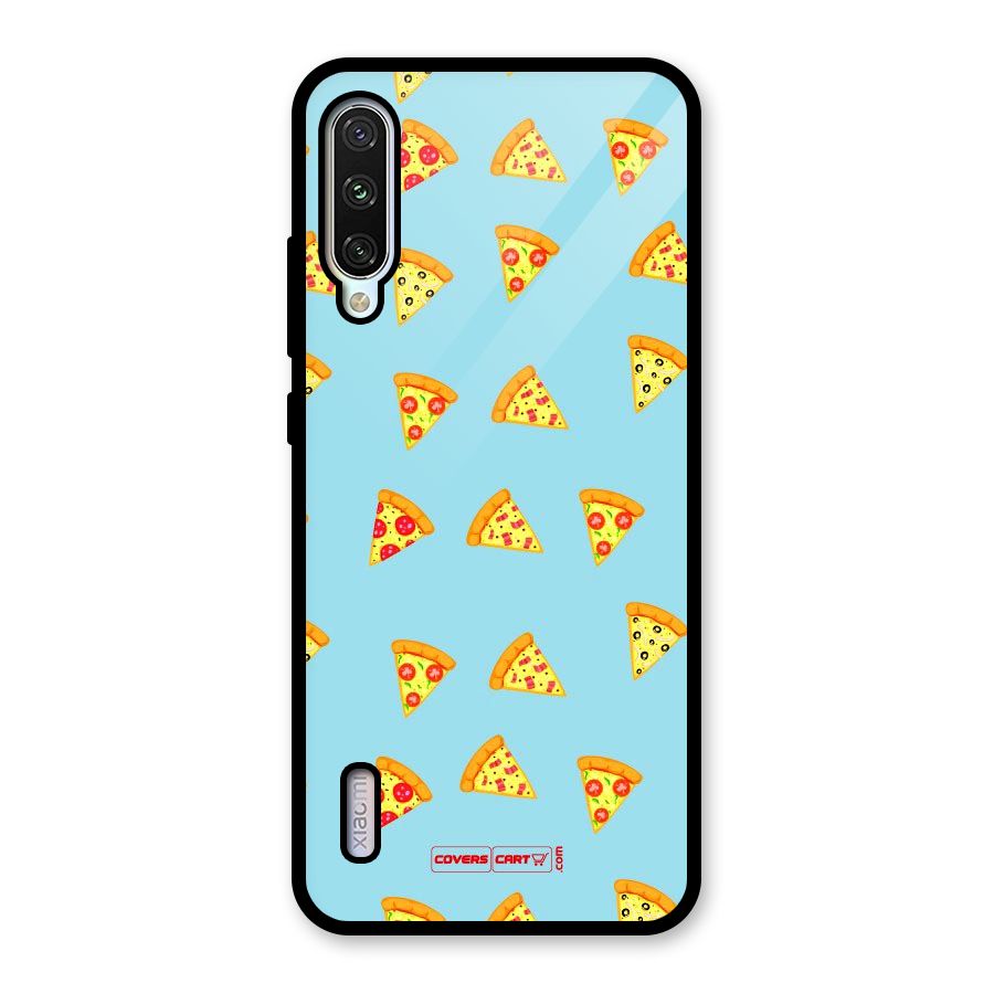 Cute Slices of Pizza Glass Back Case for Mi A3