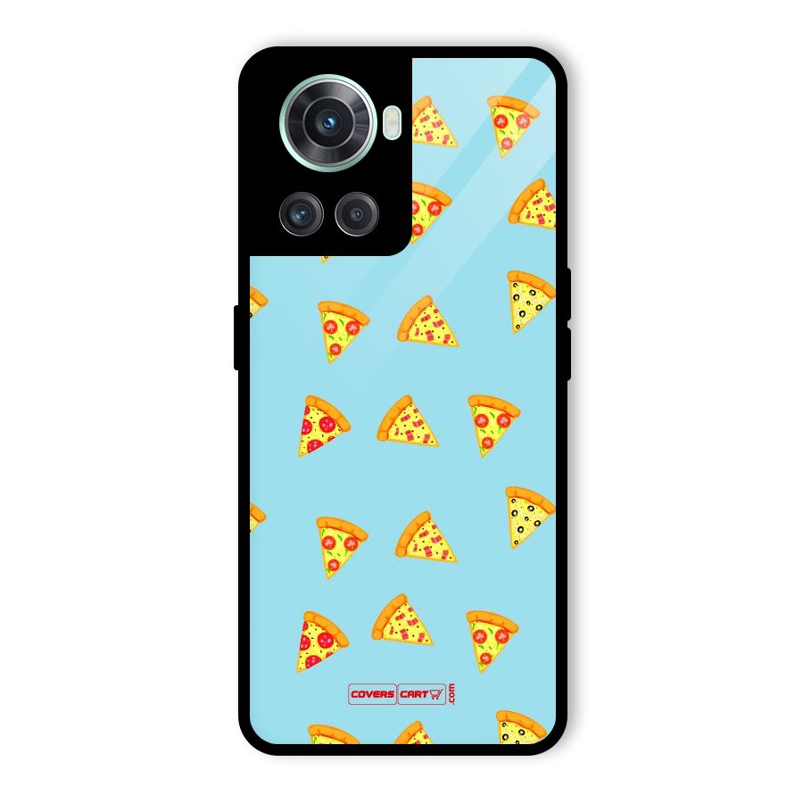 Cute Slices of Pizza Glass Back Case for OnePlus 10R