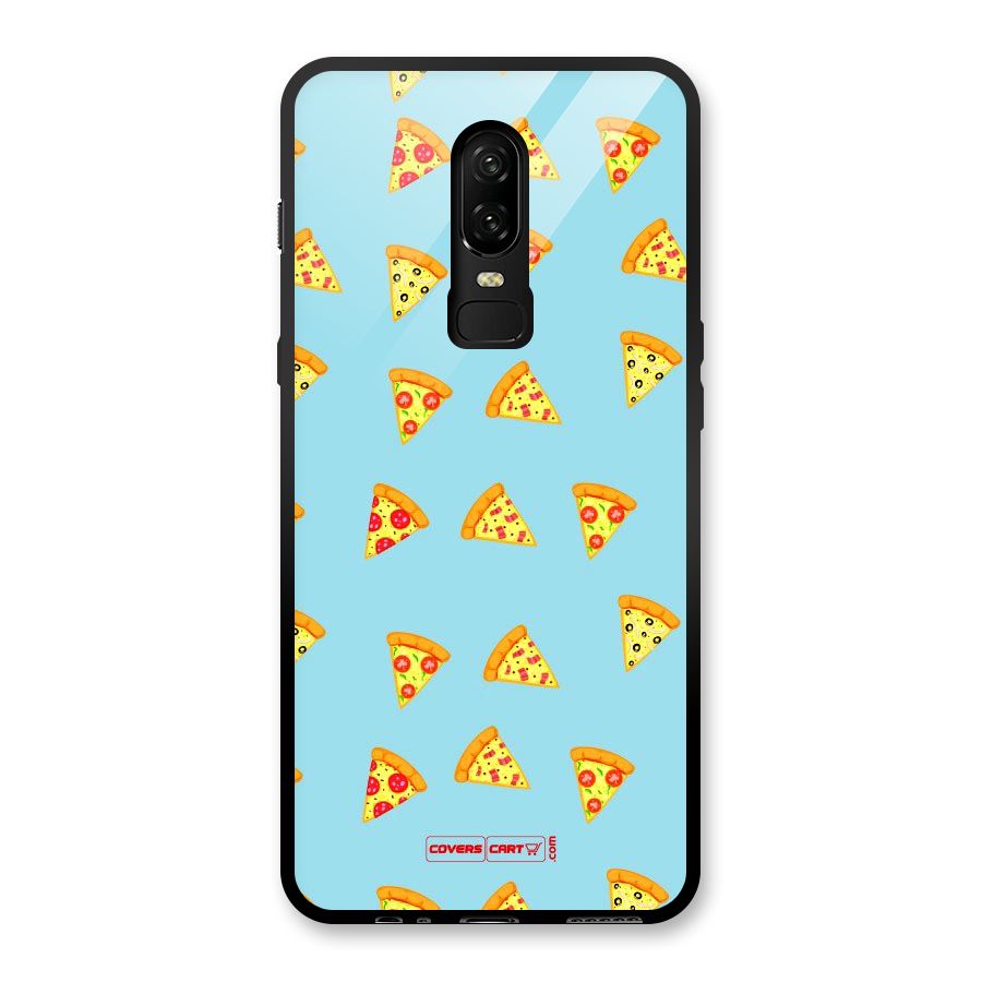 Cute Slices of Pizza Glass Back Case for OnePlus 6