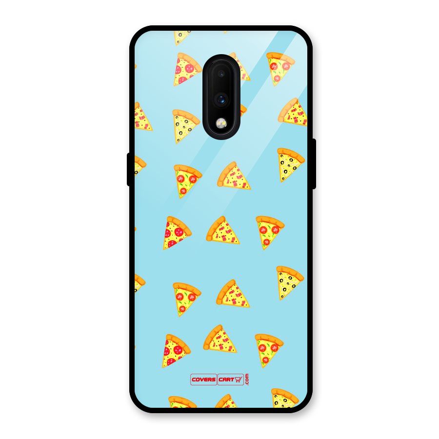 Cute Slices of Pizza Glass Back Case for OnePlus 7