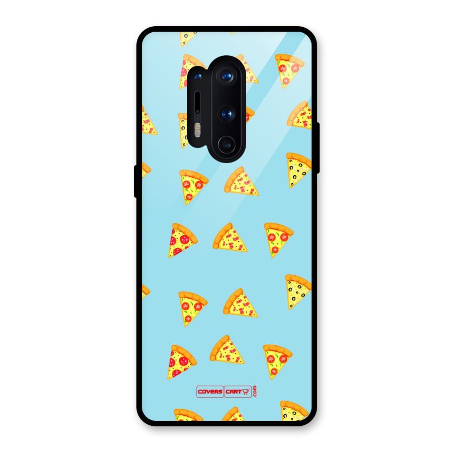 Cute Slices of Pizza Glass Back Case for OnePlus 8 Pro