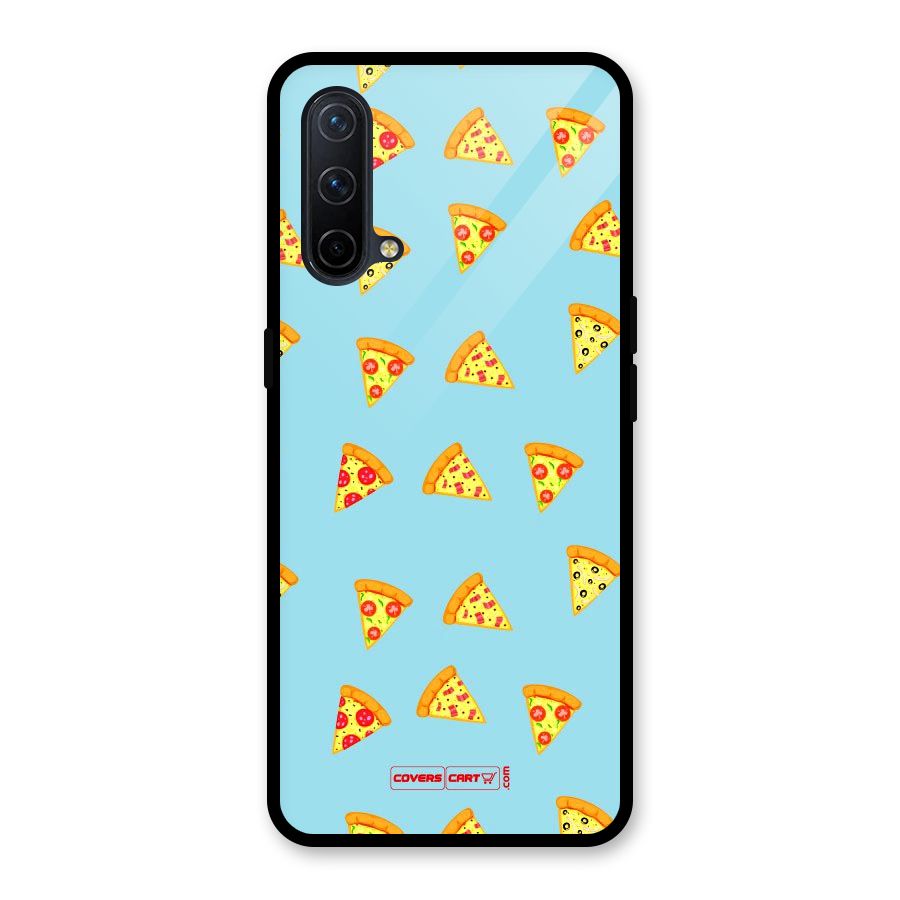 Cute Slices of Pizza Glass Back Case for OnePlus Nord CE 5G