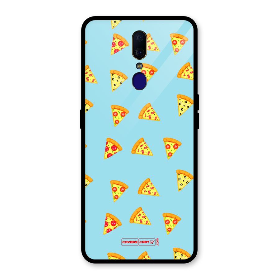 Cute Slices of Pizza Glass Back Case for Oppo F11