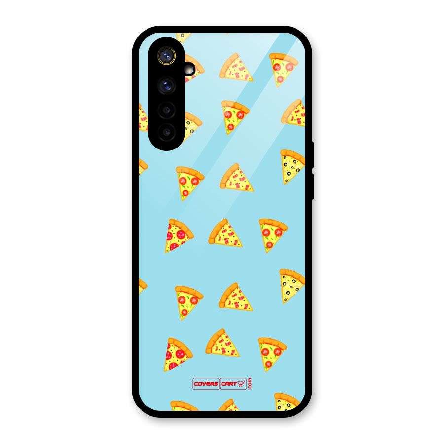 Cute Slices of Pizza Glass Back Case for Realme 6