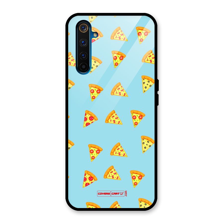Cute Slices of Pizza Glass Back Case for Realme 6 Pro