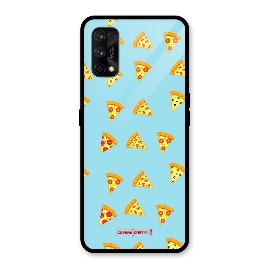 Cute Slices of Pizza Glass Back Case for Realme 7 Pro