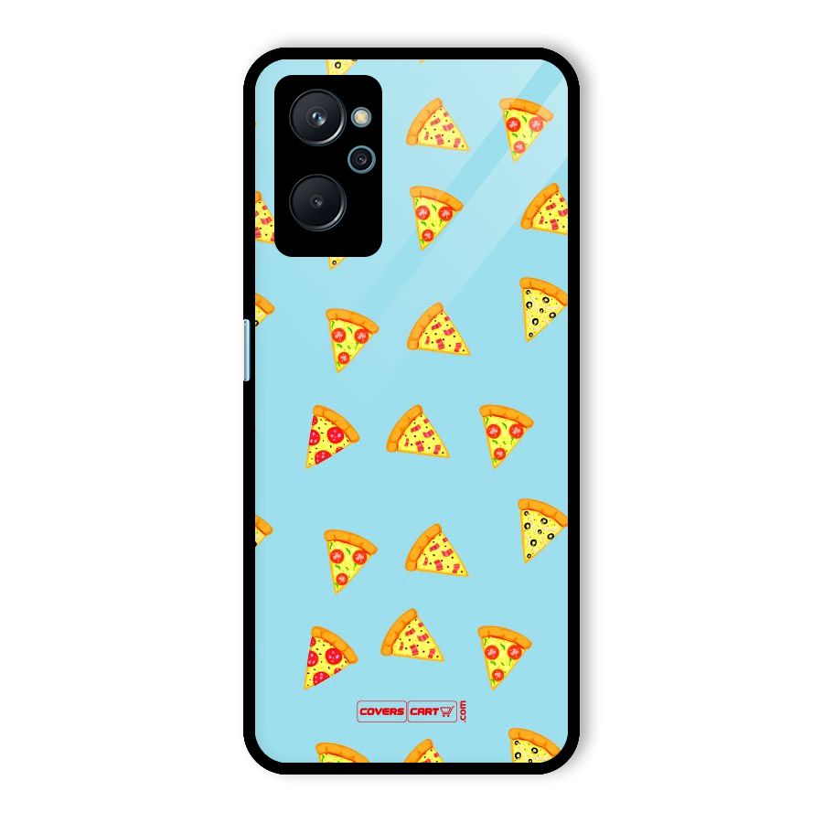 Cute Slices of Pizza Glass Back Case for Realme 9i