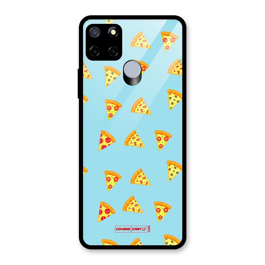 Cute Slices of Pizza Glass Back Case for Realme C15