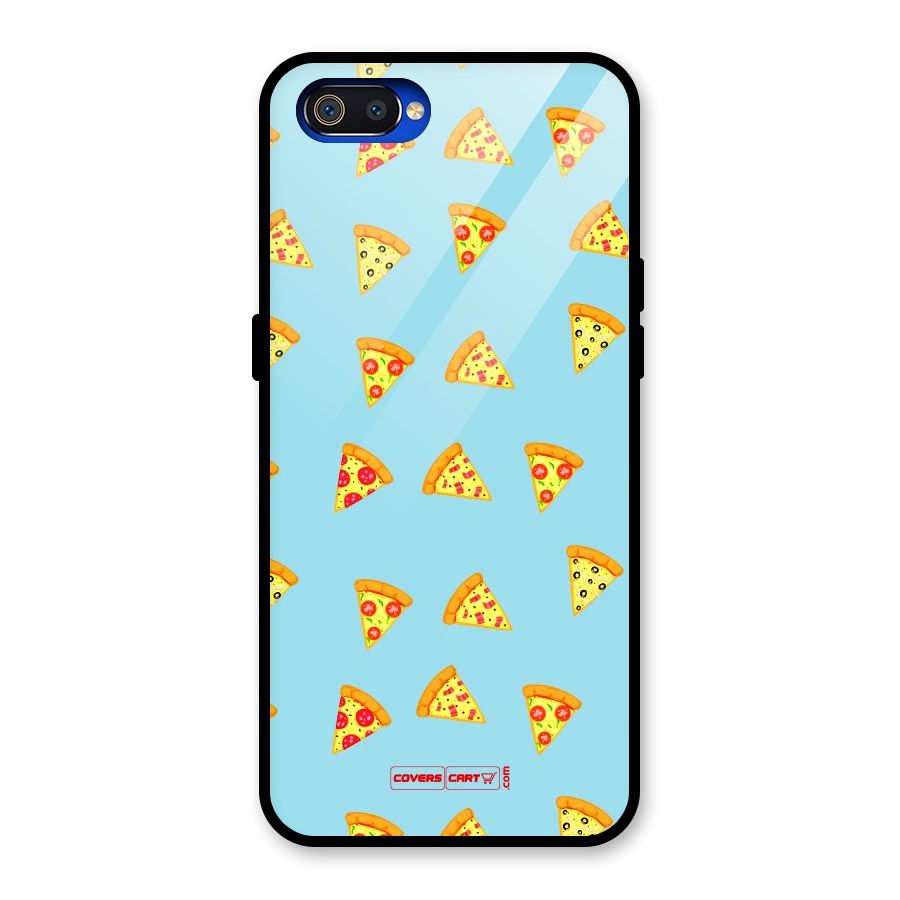 Cute Slices of Pizza Glass Back Case for Realme C2