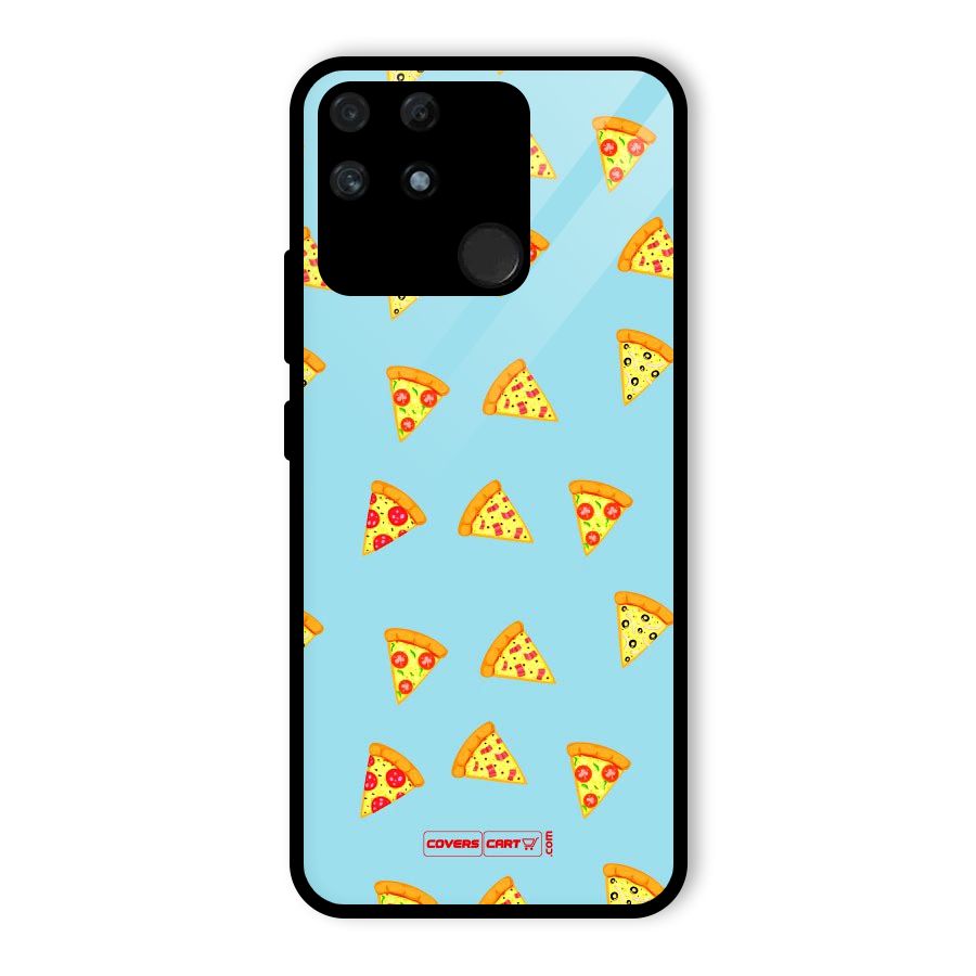 Cute Slices of Pizza Glass Back Case for Realme Narzo 50A