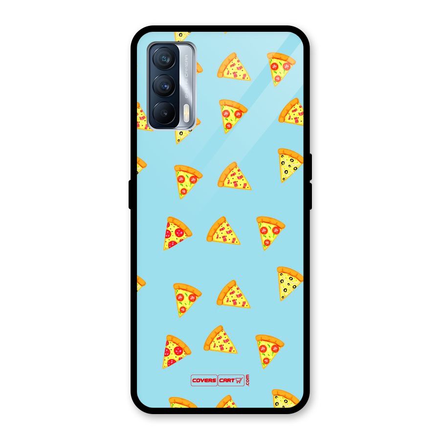Cute Slices of Pizza Glass Back Case for Realme X7