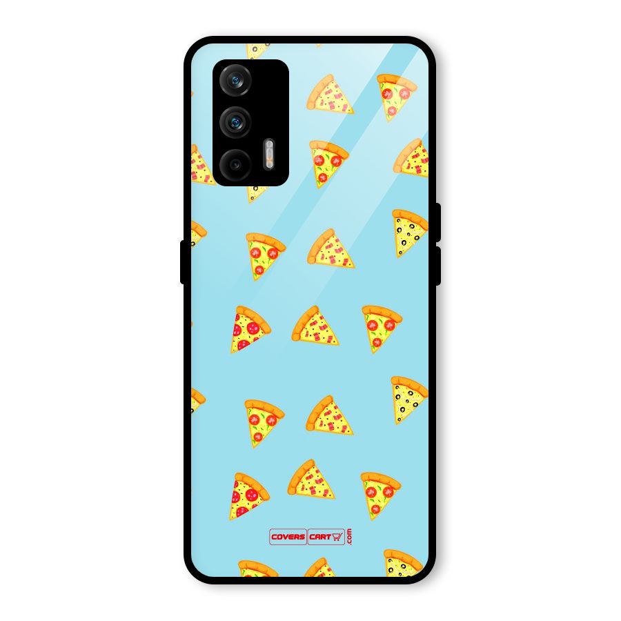 Cute Slices of Pizza Glass Back Case for Realme X7 Max