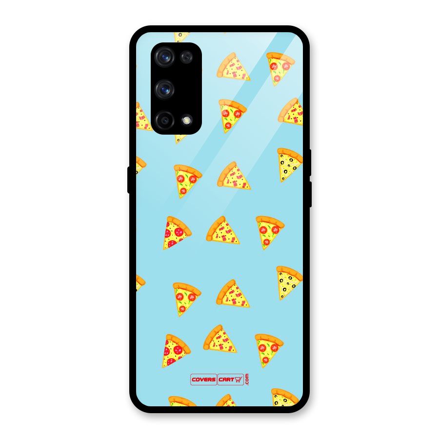 Cute Slices of Pizza Glass Back Case for Realme X7 Pro