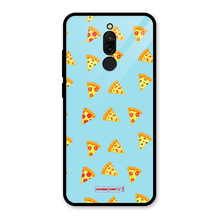 Cute Slices of Pizza Glass Back Case for Redmi 8