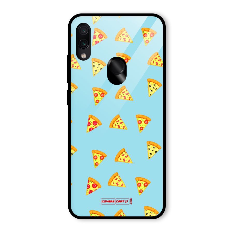 Cute Slices of Pizza Glass Back Case for Redmi Note 7