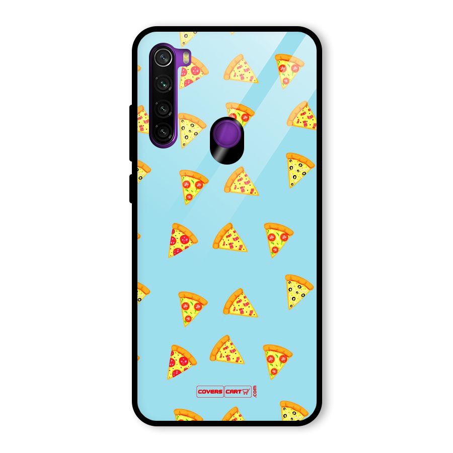 Cute Slices of Pizza Glass Back Case for Redmi Note 8
