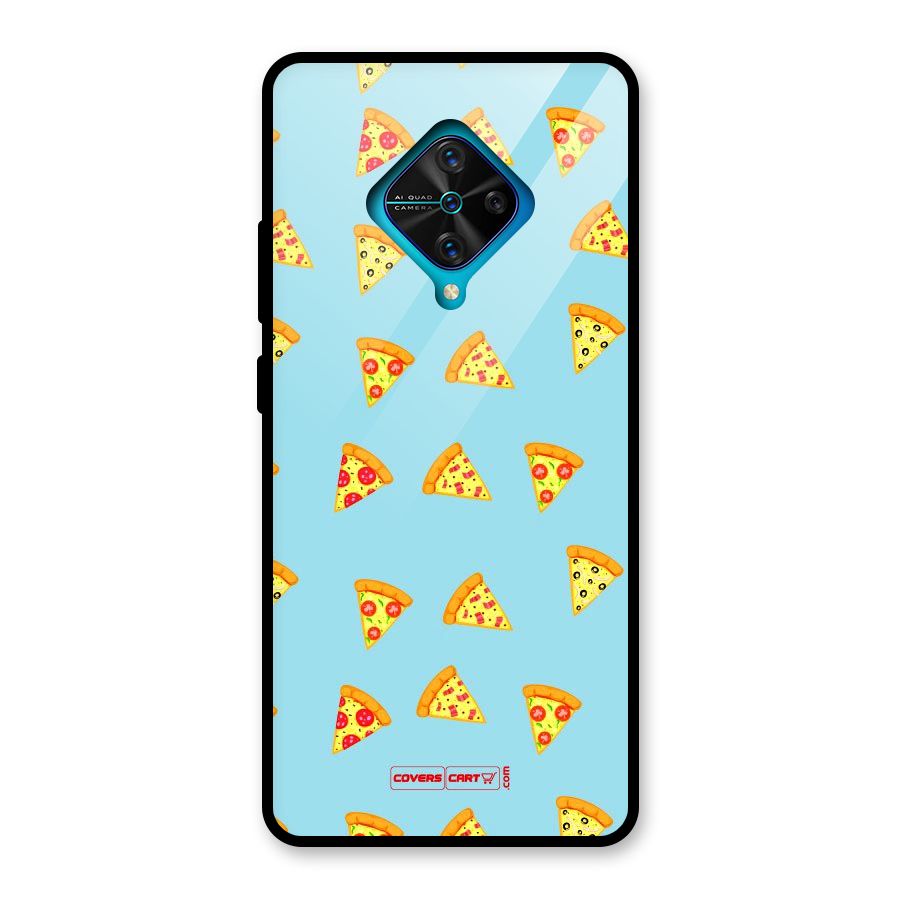 Cute Slices of Pizza Glass Back Case for Vivo S1 Pro