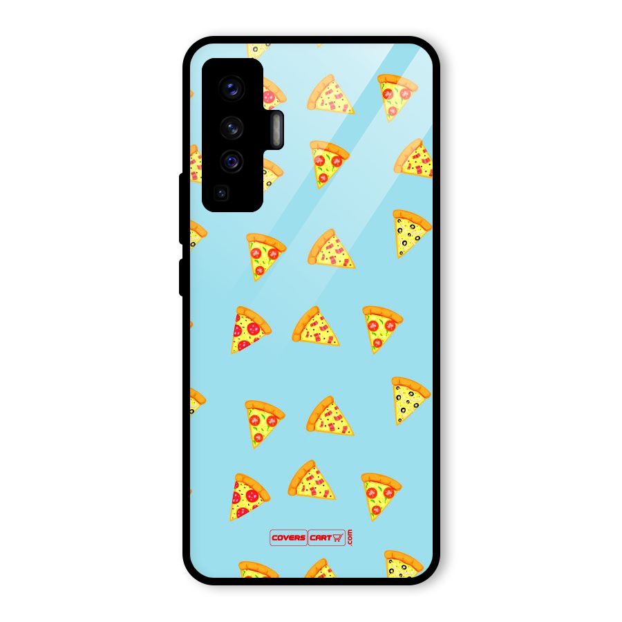 Cute Slices of Pizza Glass Back Case for Vivo X50