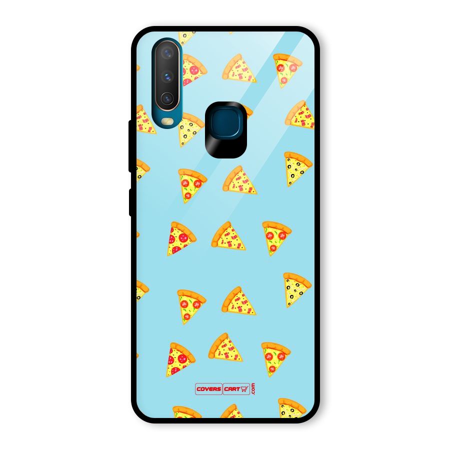 Cute Slices of Pizza Glass Back Case for Vivo Y17