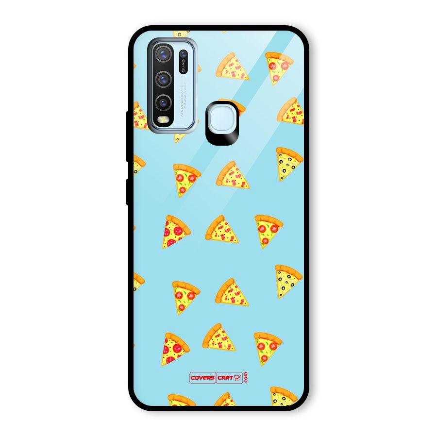 Cute Slices of Pizza Glass Back Case for Vivo Y50