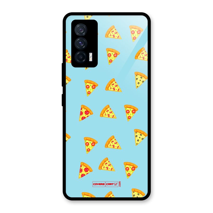 Cute Slices of Pizza Glass Back Case for Vivo iQOO 7 5G