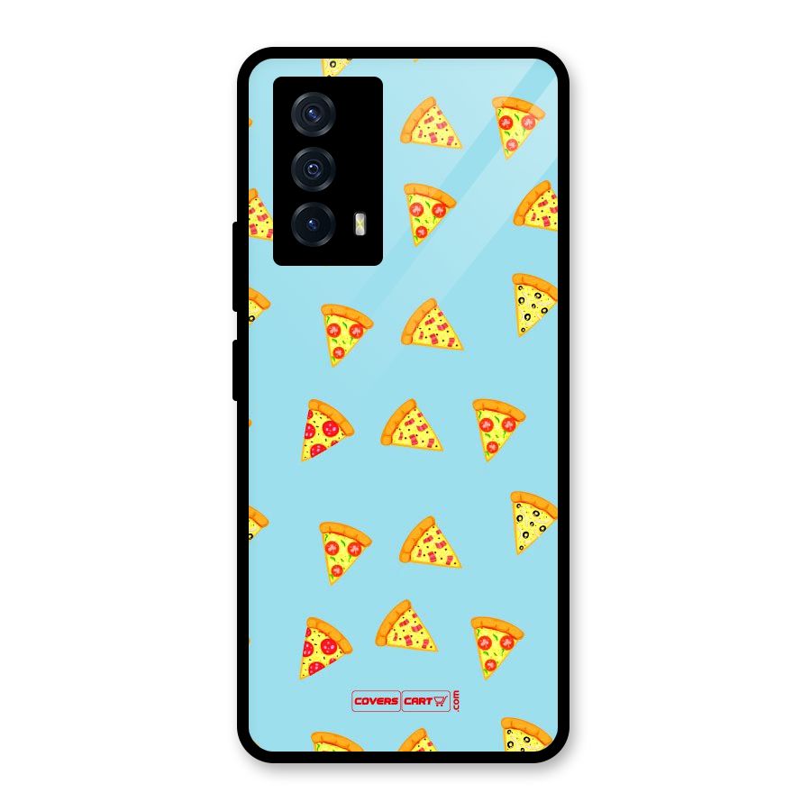 Cute Slices of Pizza Glass Back Case for Vivo iQOO Z5