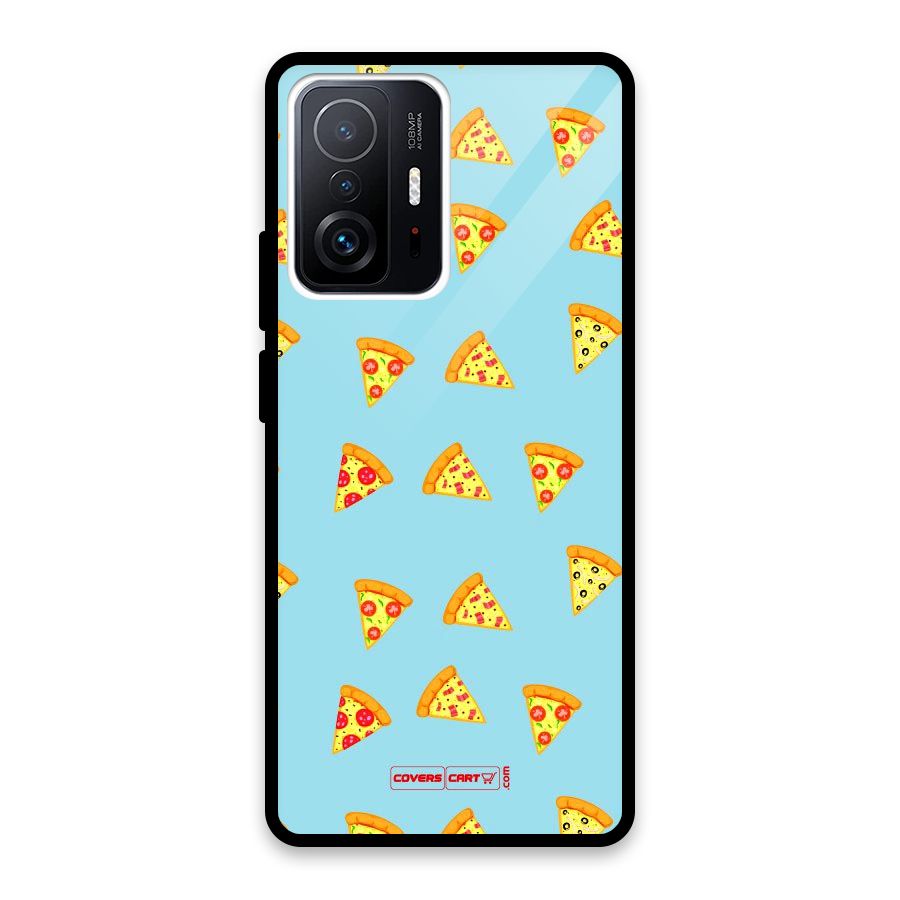 Cute Slices of Pizza Glass Back Case for Xiaomi 11T Pro