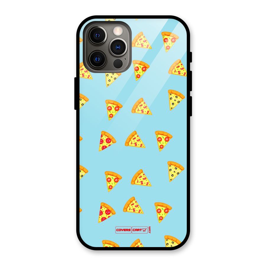 Cute Slices of Pizza Glass Back Case for iPhone 12 Pro