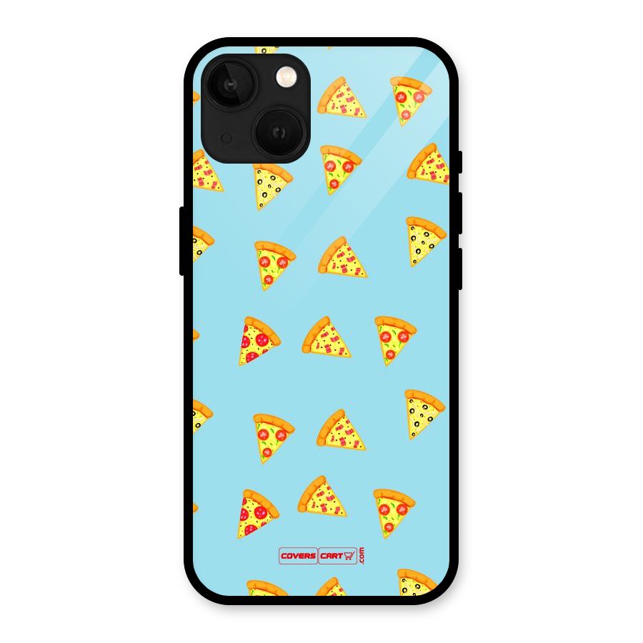 Cute Slices of Pizza Glass Back Case for iPhone 13