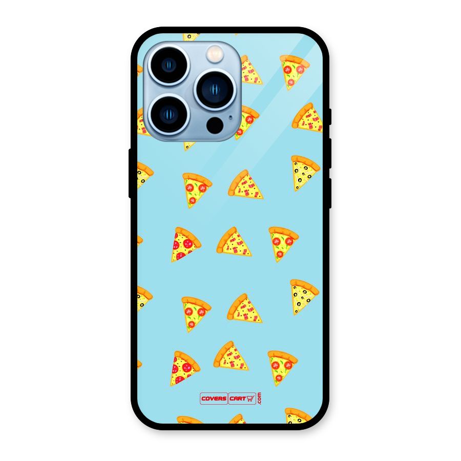 Cute Slices of Pizza Glass Back Case for iPhone 13 Pro