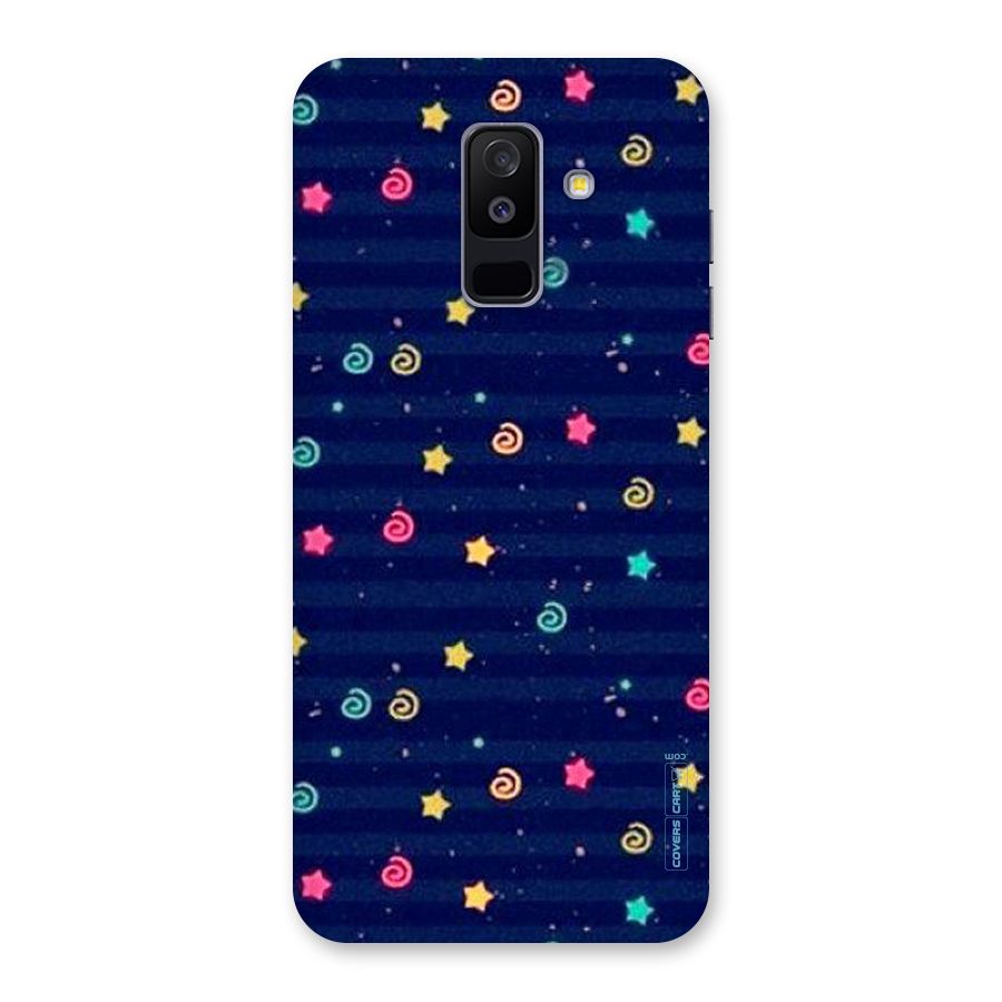 Cute Stars Design Back Case for Galaxy A6 Plus